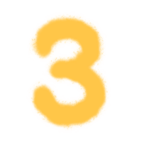 English numbers One to nine, for decorating book covers, advertising, cards, messages. png