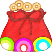 Lucky money bag png