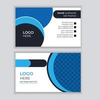 Abstract stylish Creative clean business card design. Pro Vector. vector