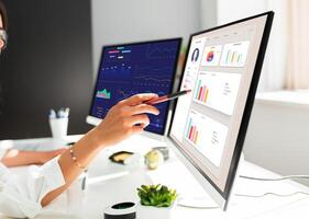 Business Data Analytics Dashboard And KPI Performance photo