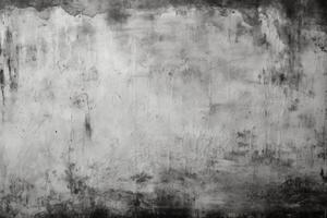 AI generated Black and white grunge vintage distressed background. photo