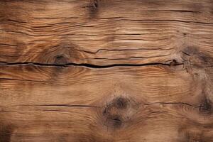 AI generated Old natural wood texture background pattern. photo