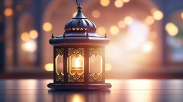 AI generated Animated Ramadhan Lantern Background Loop video