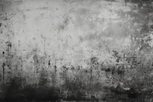 AI generated Black and white grunge vintage distressed background. photo