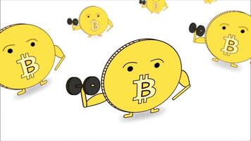 3d animiert Bitcoin video