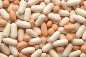 AI generated Preventive medicine Capsules for healthcare and supplements. photo