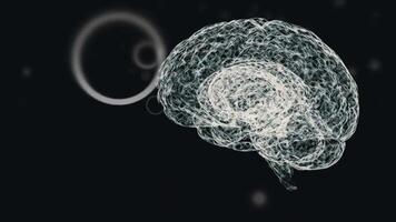 3D Animated Human Brain Loop video