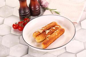 Fried cheese sticks for snack photo