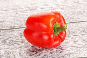 Ripe red Bulgarian bell pepper photo