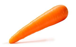 Fresh beautiful orange carrot vegetable isolated on white background with clipping path photo