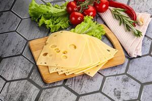 Masdam cheese slices for snack photo