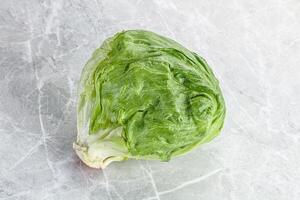 Natural organic iceberg salad cabbage photo