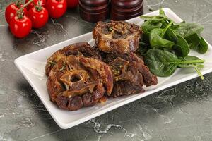 Grilled Lamb neck with spices photo