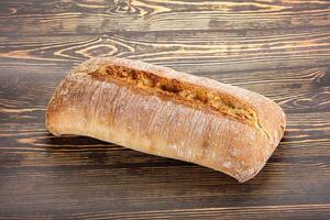 Italian ciabatta bread fresh and crust photo