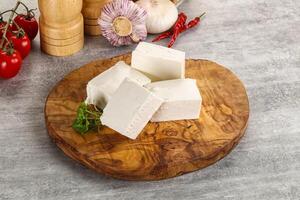 Greek traditional organic feta cheese photo