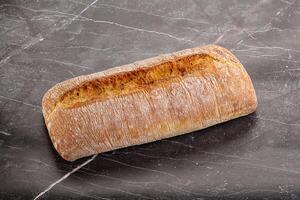 Italian ciabatta bread fresh and crust photo