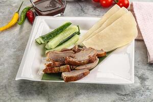 Chinese cuisine - roasted duck breast photo