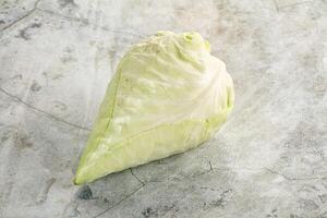 Cone sweetheart ripe green cabbage photo