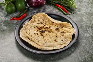 Indian traditional tandori bread - Roti photo