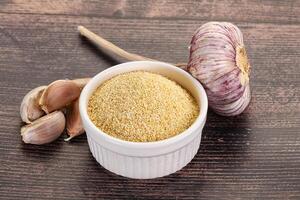 Dry granulated garlic aroma seasoning photo