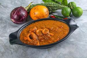 Indian cuisine - Masala with calamari photo