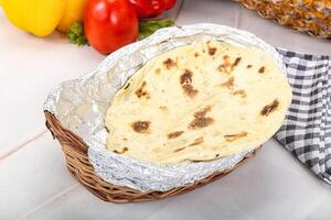 Indian traditional cuisine bread Paratha photo