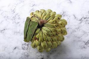 Fresh ripe sweet and juicy Custard Apple photo