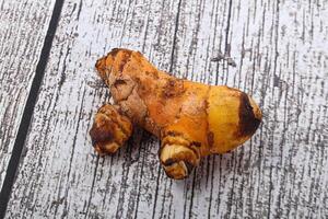 Fresh curcuma root for cooking photo