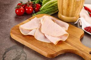 Turkey ham Campana few slices photo