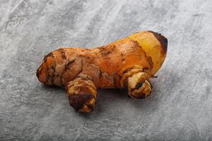 Fresh curcuma root for cooking photo