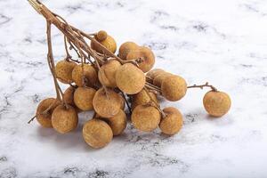 maduro dulce tropical longan Fruta foto