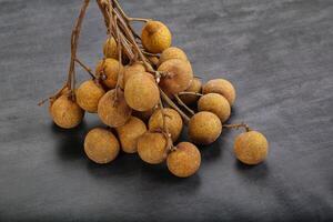 maduro dulce tropical longan Fruta foto