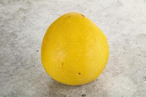 Fresh yellow sweet tropical Pomelo photo