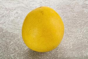 Fresh yellow sweet tropical Pomelo photo