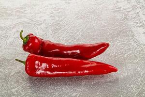 Red sweet Ramiro organic pepper photo