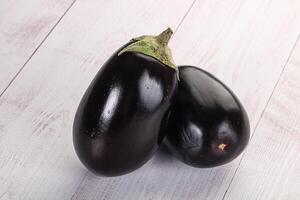 Ripe tasty natural organic eggplant photo