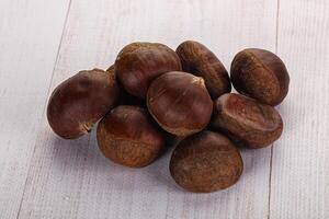 Tasty delicous brown natural Chestnut photo