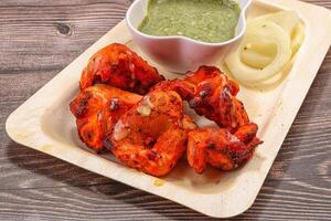 Indian cuisine - Chicken tikka barbecue photo