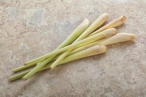 Raw lemongrass stem aroma for cooking photo