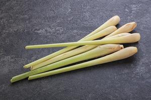 Raw lemongrass stem aroma for cooking photo