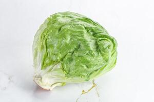 Natural organic iceberg salad cabbage photo