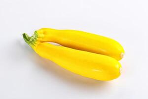 Yellow young zucchini for cooking photo