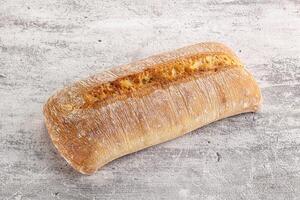 Italian ciabatta bread fresh and crust photo