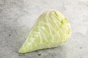 Cone sweetheart ripe green cabbage photo