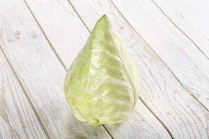 Cone sweetheart ripe green cabbage photo