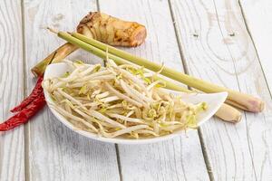 Asian cuisine Mash bean sprout photo