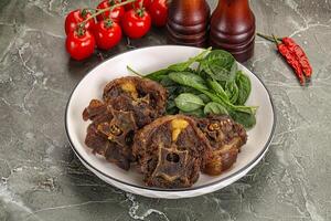 Grilled Lamb neck with spices photo