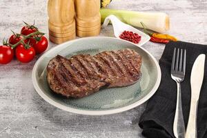 Rib eye steak grilled beef photo