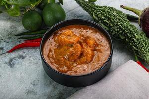 Indian cuisine - Masala with prawn photo