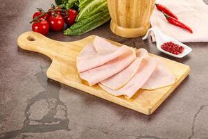 Turkey ham Campana few slices photo